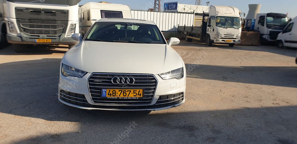אאודי A7 מודל 2015. יד נוכחית: שנייה, בעלות נוכחית: פרטי. תיבת הילוכים: אוטומטי
צבע: לבן 
