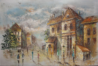 קילי - נוף. שמן על בד 90x60