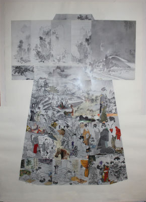 רינה הורביץ - דמויות. קולג' 105x70
