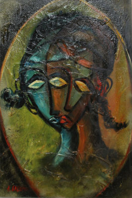 א. שלמה - דמויות. שמן על בד 49x33