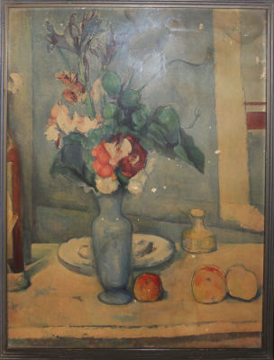 לא ידוע - דומם. אקוורל על קרטון 59x46ממוסגר