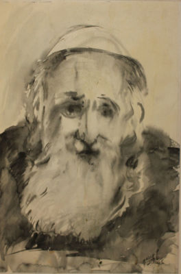 לא ידוע - דיוקן. אקוורל על נייר 50x35