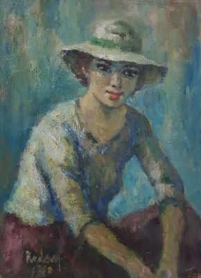 רודן - דמות. שמן על בד 33x24