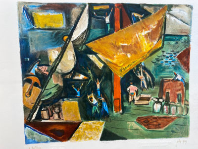 Nahum Gutman - Nahum Gutman, Lithography, 38X56 cm, Signed and numbered.