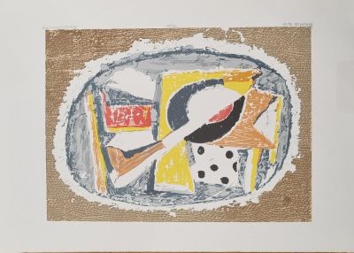 Marcel Janco - Man -DADA - Hand signed lithograph - 53x75 cm. Hand signed lithograph, 61/100