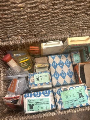 A Collection of Vintage British Retail Hardware including GKN Nettlefolds and Great Mills. An 