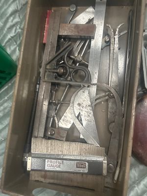 An Assortment of Vintage and Modern Measuring and Engineering Tools including James Chesterman 