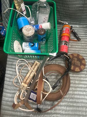 An Assortment of Workshop Consumables, DIY Equipment, and Electrical Components. A collection of 