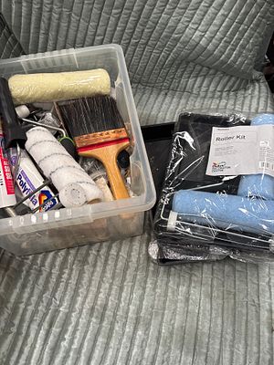 An Assortment of Dulux and Polycell Painting and Decorating Supplies. An assortment of 
