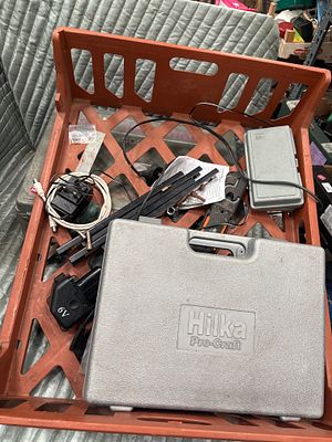 A Collection of Cordless Power Tools and Accessories including Bosch and Hilka Drills. An 