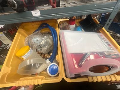 An Assortment of Workshop Tools, Plumbing Hardware, and Consumables. This lot comprises an 