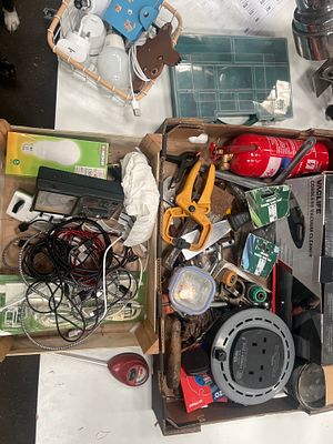 An Assortment of Household Tools, Electrical Equipment, and Garden Sundries. A large collection 