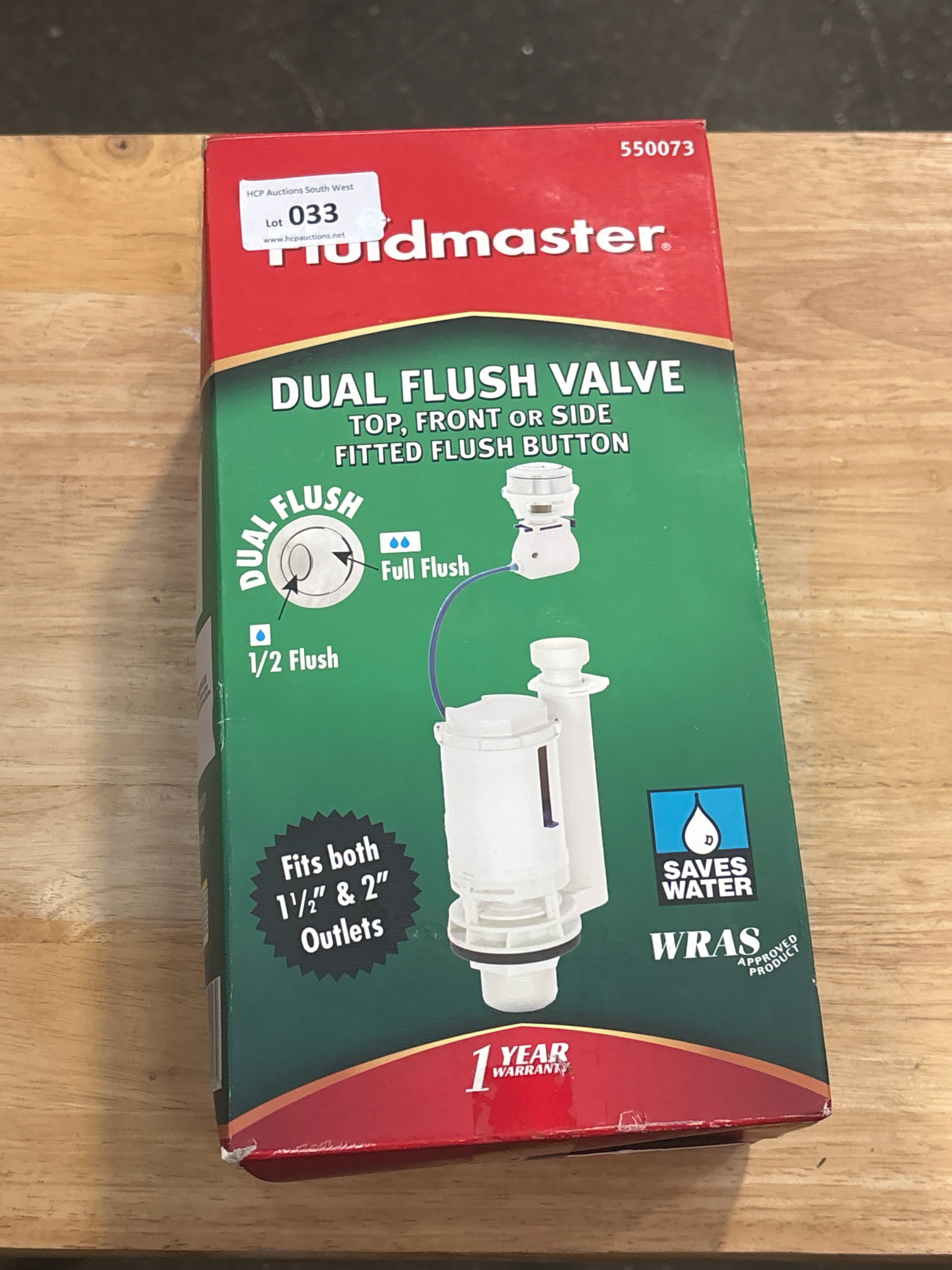 Brand New Fluidmaster 550073 Dual Flush Valve Kit