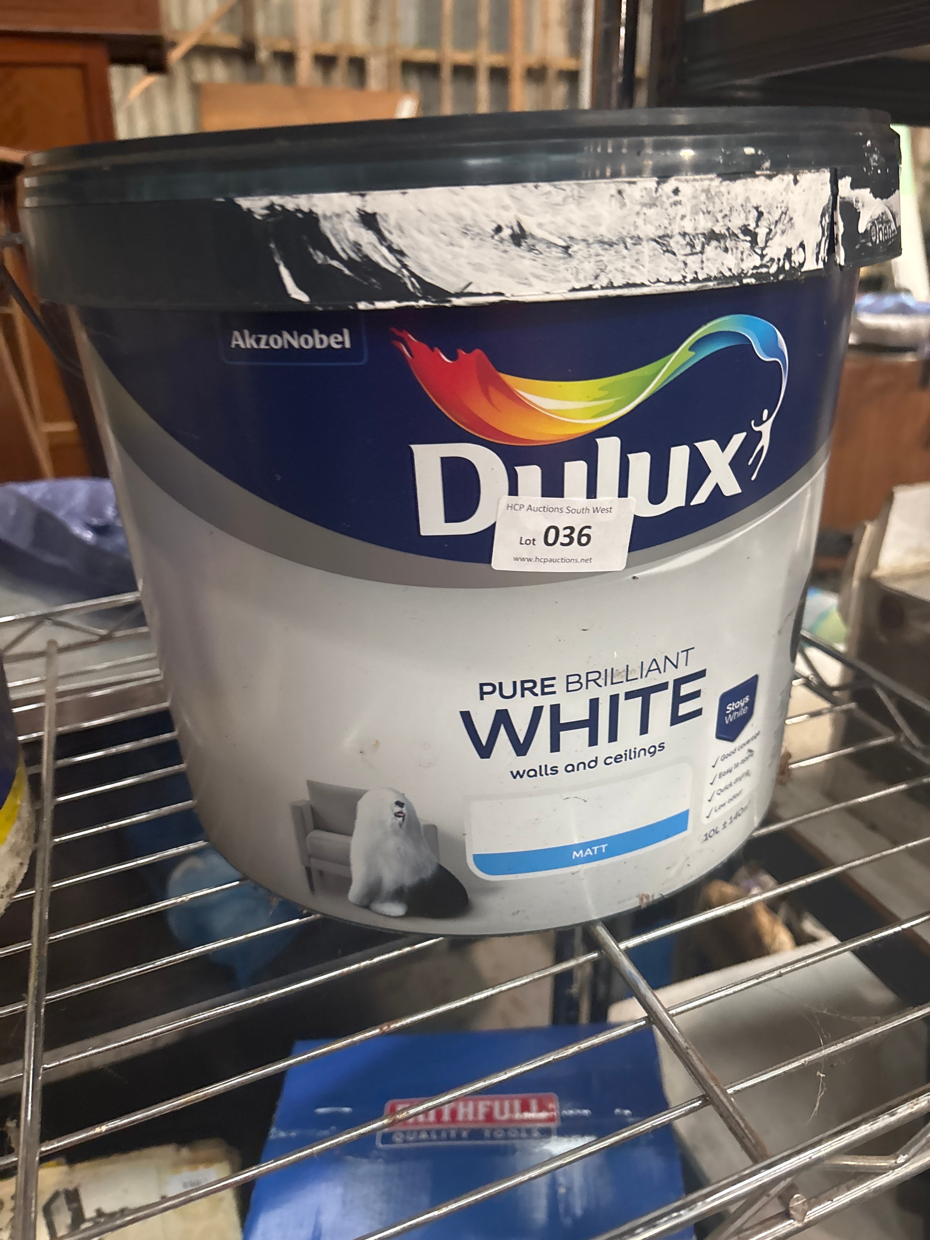 A Collection of Four Vintage and Contemporary Dulux and Homemaker Paint and Salt Tubs