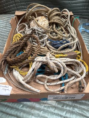 A Collection of Assorted Marine Ropes and Stainless Steel Rigging. A collection of assorted 