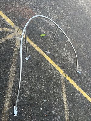 A Stainless Steel Marine Bow Pulpit Rail. A stainless steel marine bow pulpit rail, constructed 