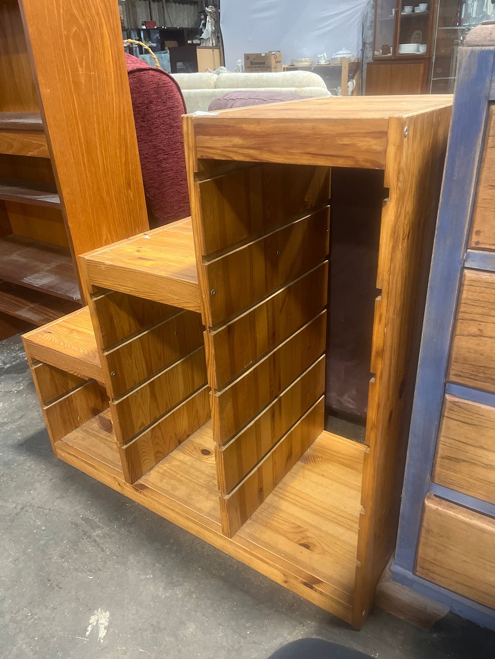 Lot 811: IKEA TROFAST stepped pine storage unit