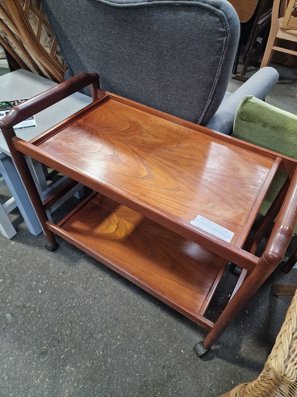 Lot 894: A Mid-Century Modern Teak Tea Trolley