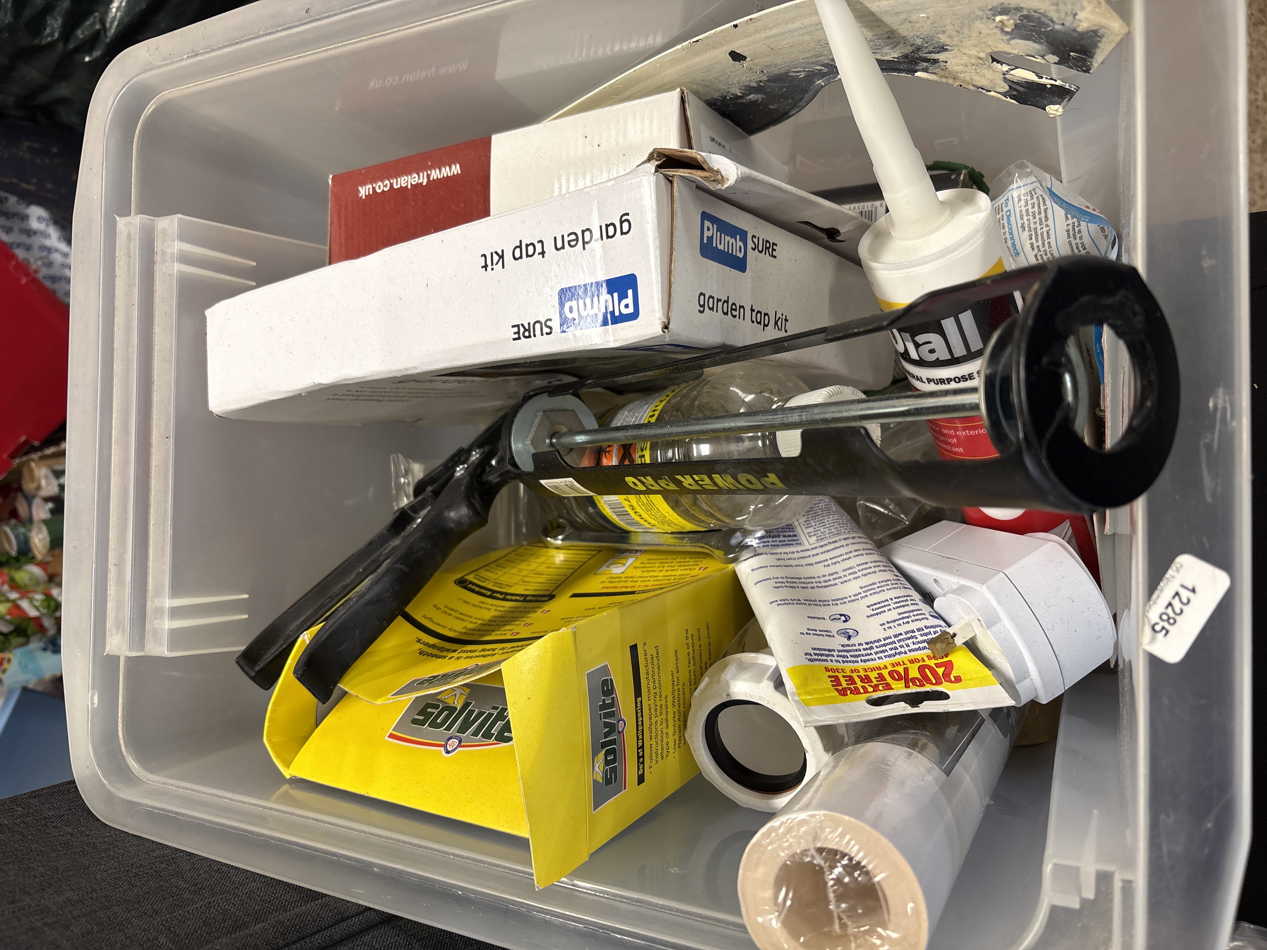 An Assortment of Branded DIY, Plumbing, and Home Decorating Supplies