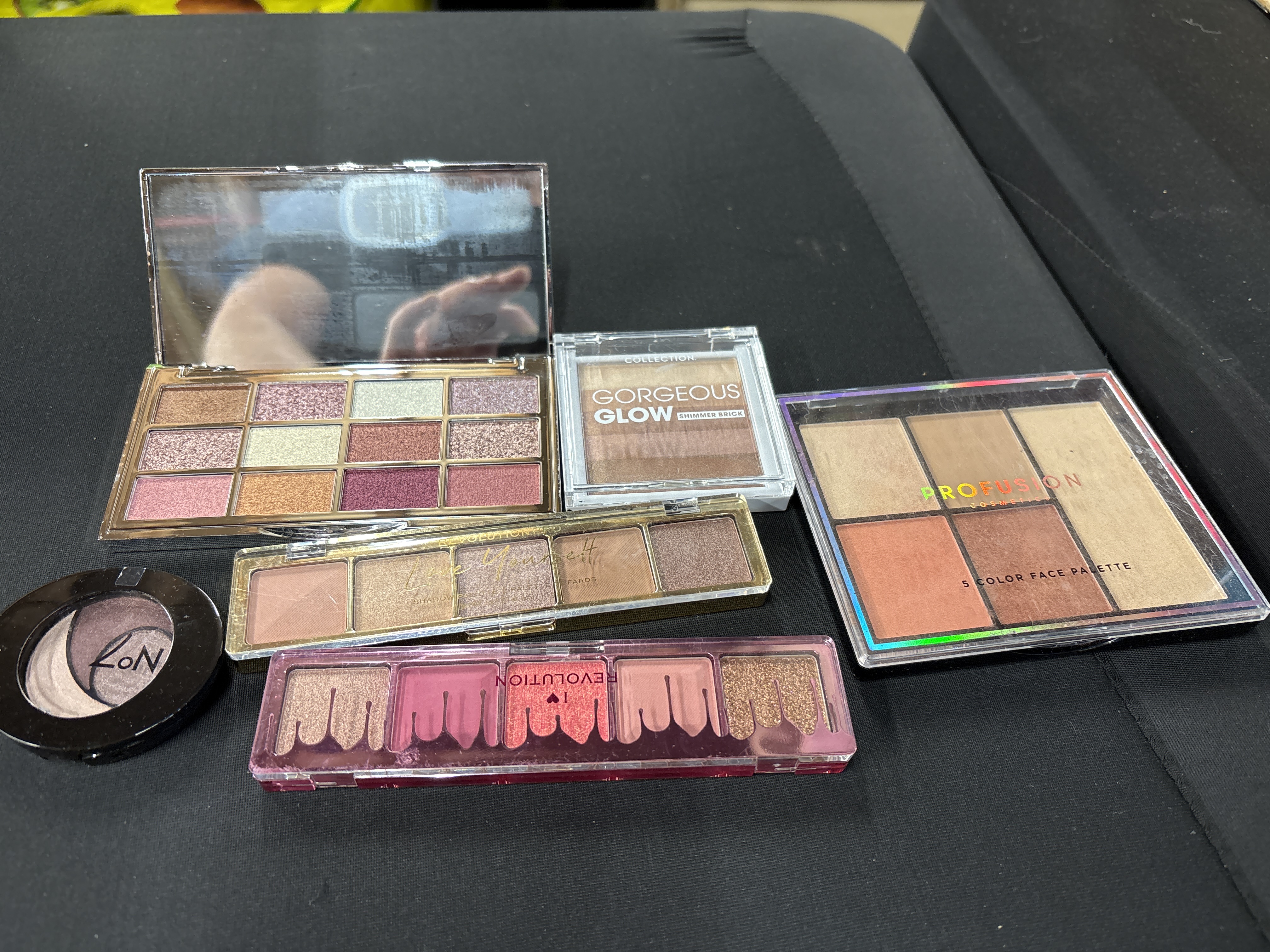 An Assortment of New Makeup Revolution, Profusion, and No7 Cosmetics Palettes