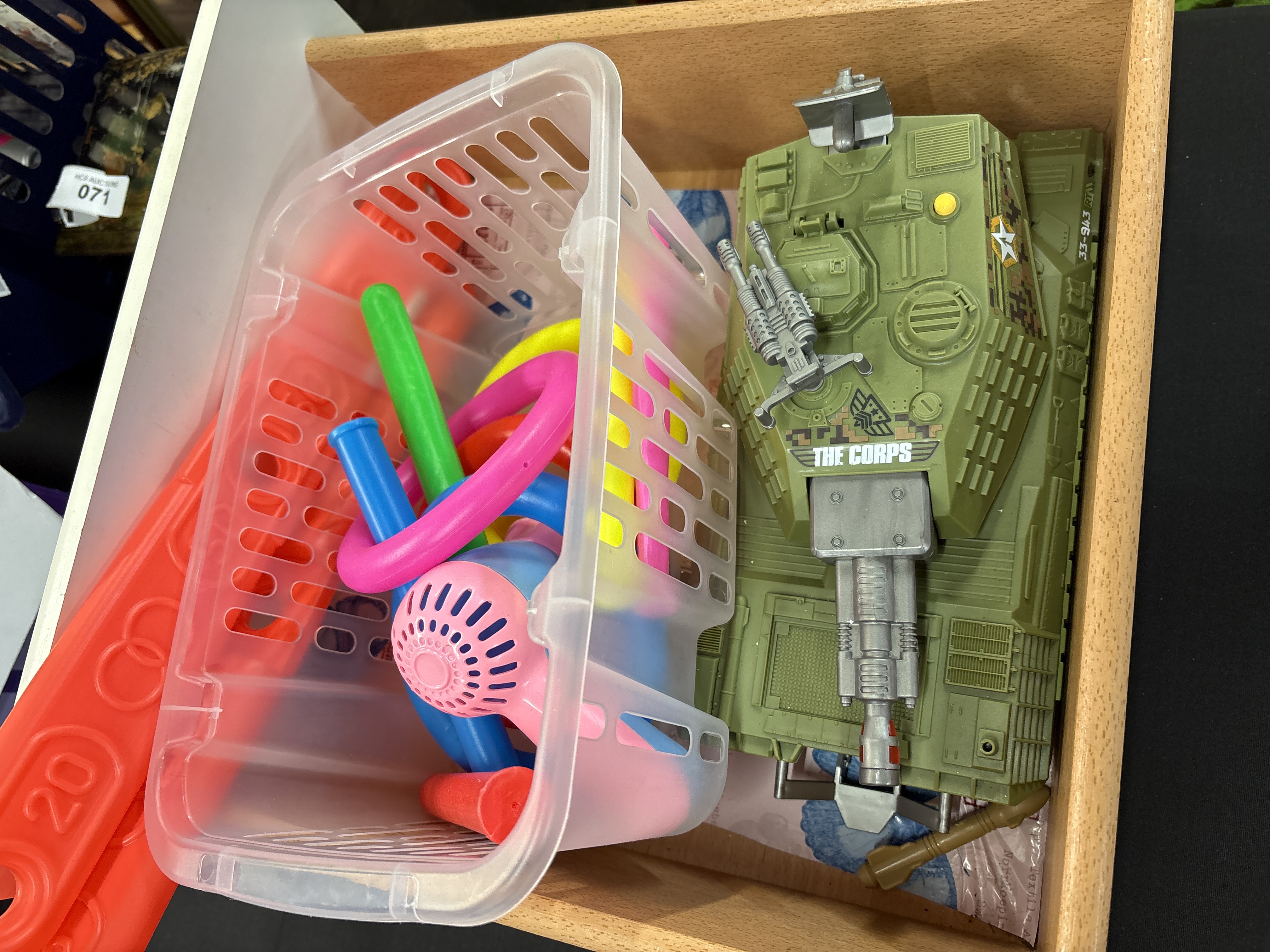 A Group of Contemporary Plastic Toys Including a Lanard The Corps Battle Tank