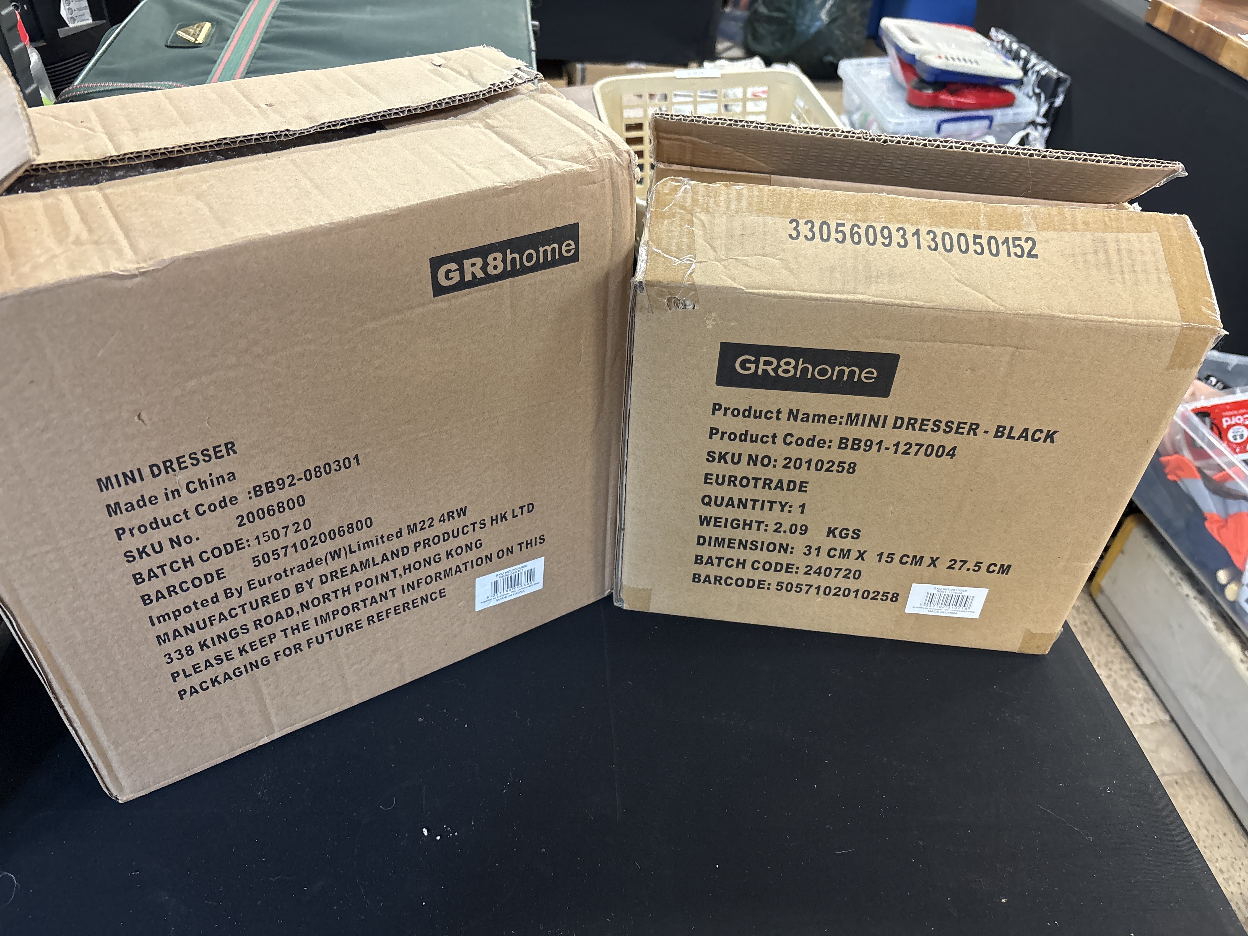 Two GR8 home Mini Dressers