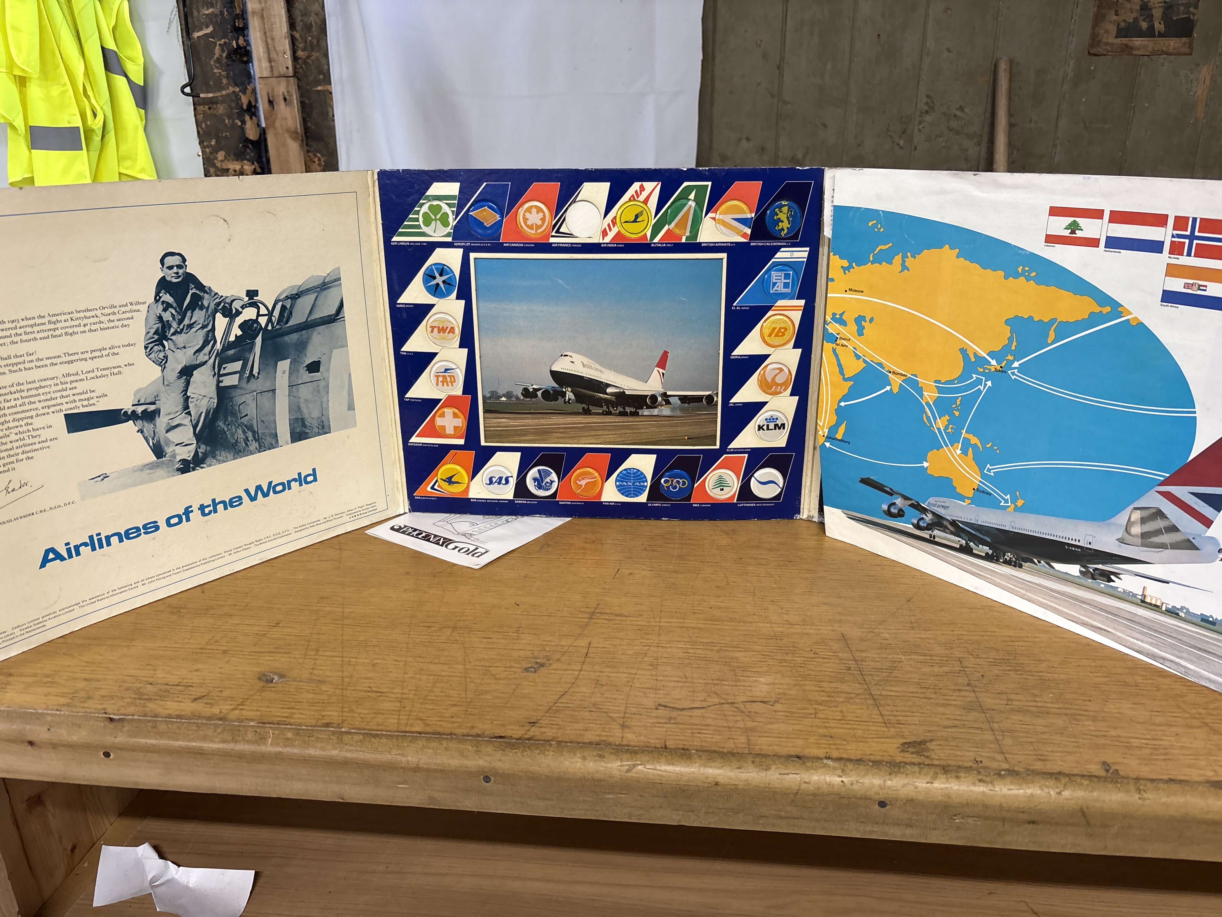 Cadbury's Airlines of the World Promotional Sticker and Badge Album circa 1975