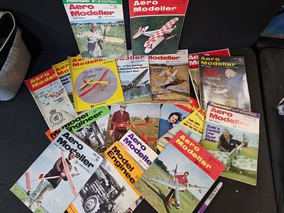 A Collection of Vintage Aero Modeller and Model Engineer Magazines. 1970's Hobby Magazines 19 in 