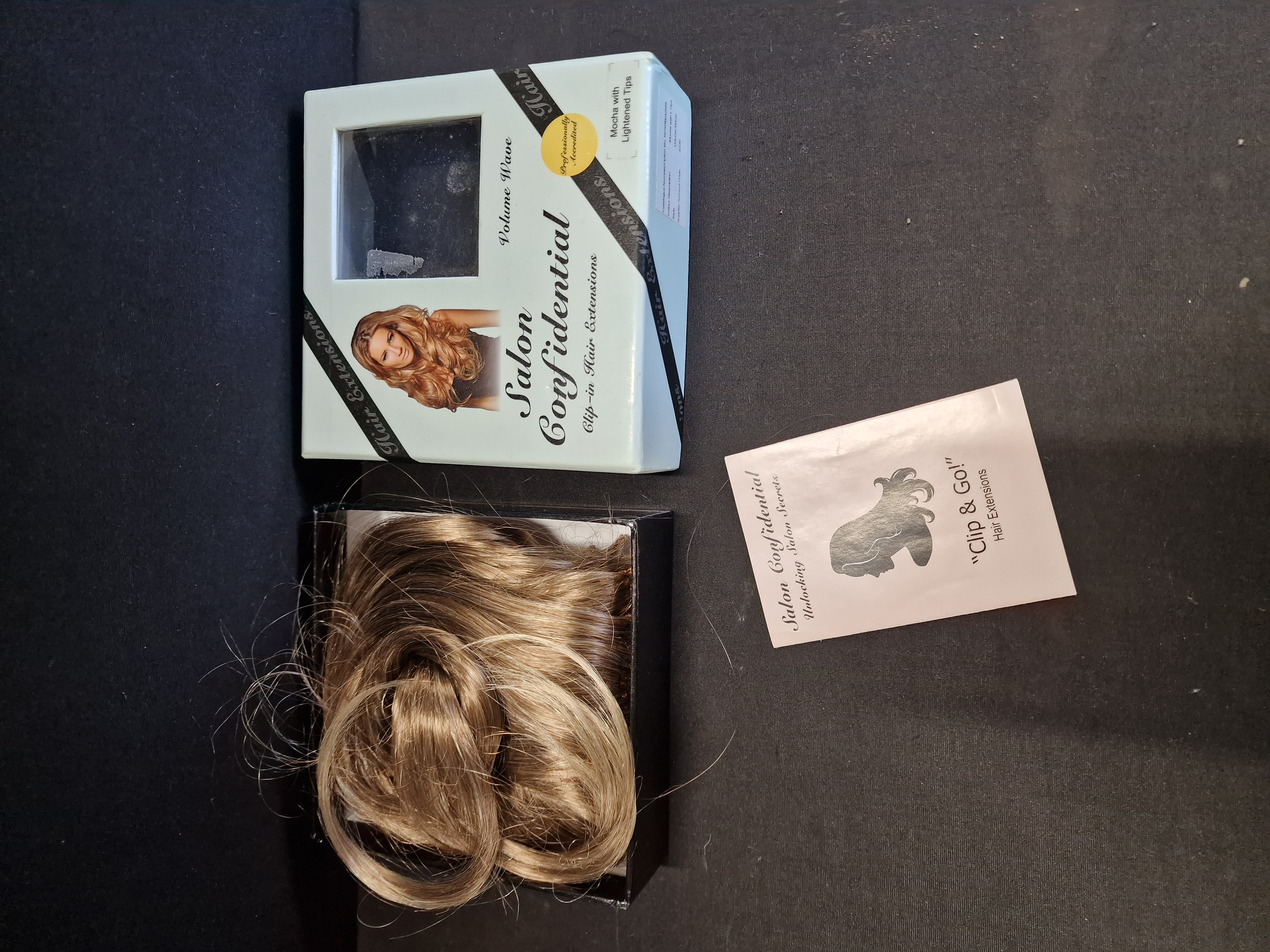 Salon Confidential Mocha Volume Wave Synthetic Clip-in Hair Extensions