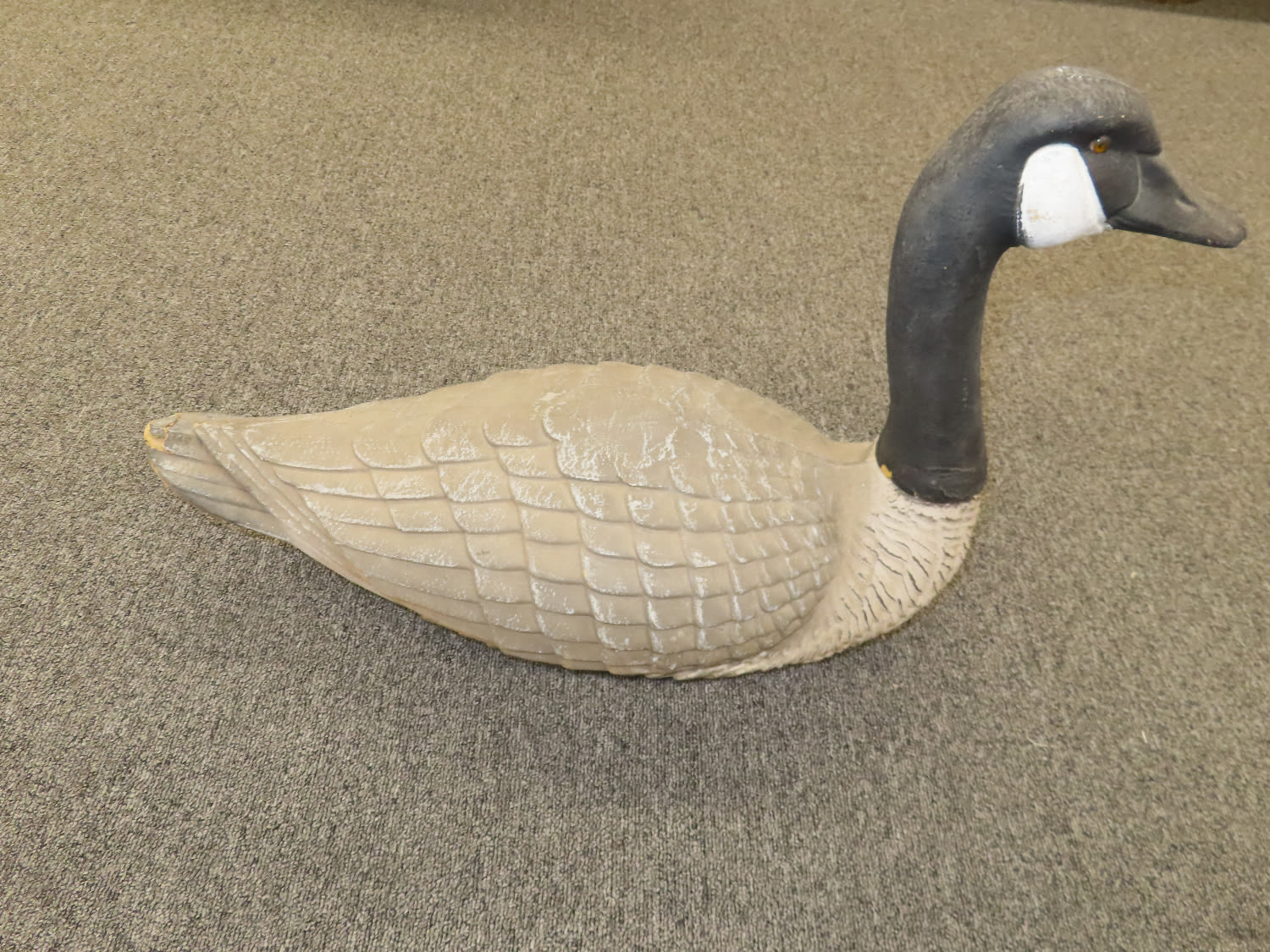 Lot 434 Paper Mache` Canadian Goose Decoy, General Fiberco, Missouri
