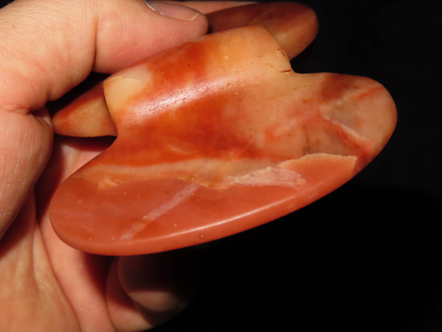 Lot 172 INCREDIBLE 4 1/8" QUARTZ BUTTERFLY BANNERSTONE FROM ILLINOIS