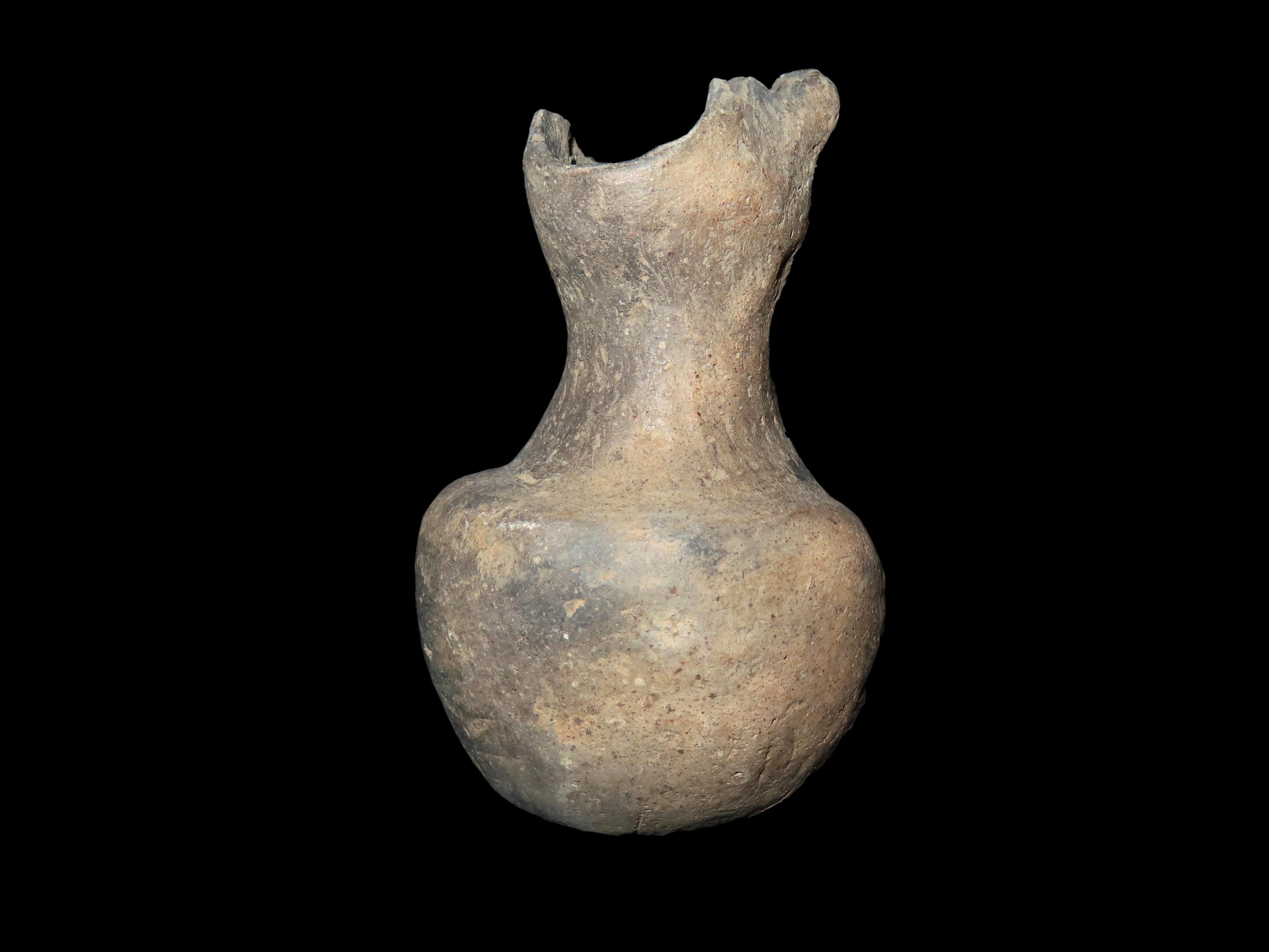 Lot 74 4 1/2" Pottery Water Vessel, found in New Madrid Co., Missouri