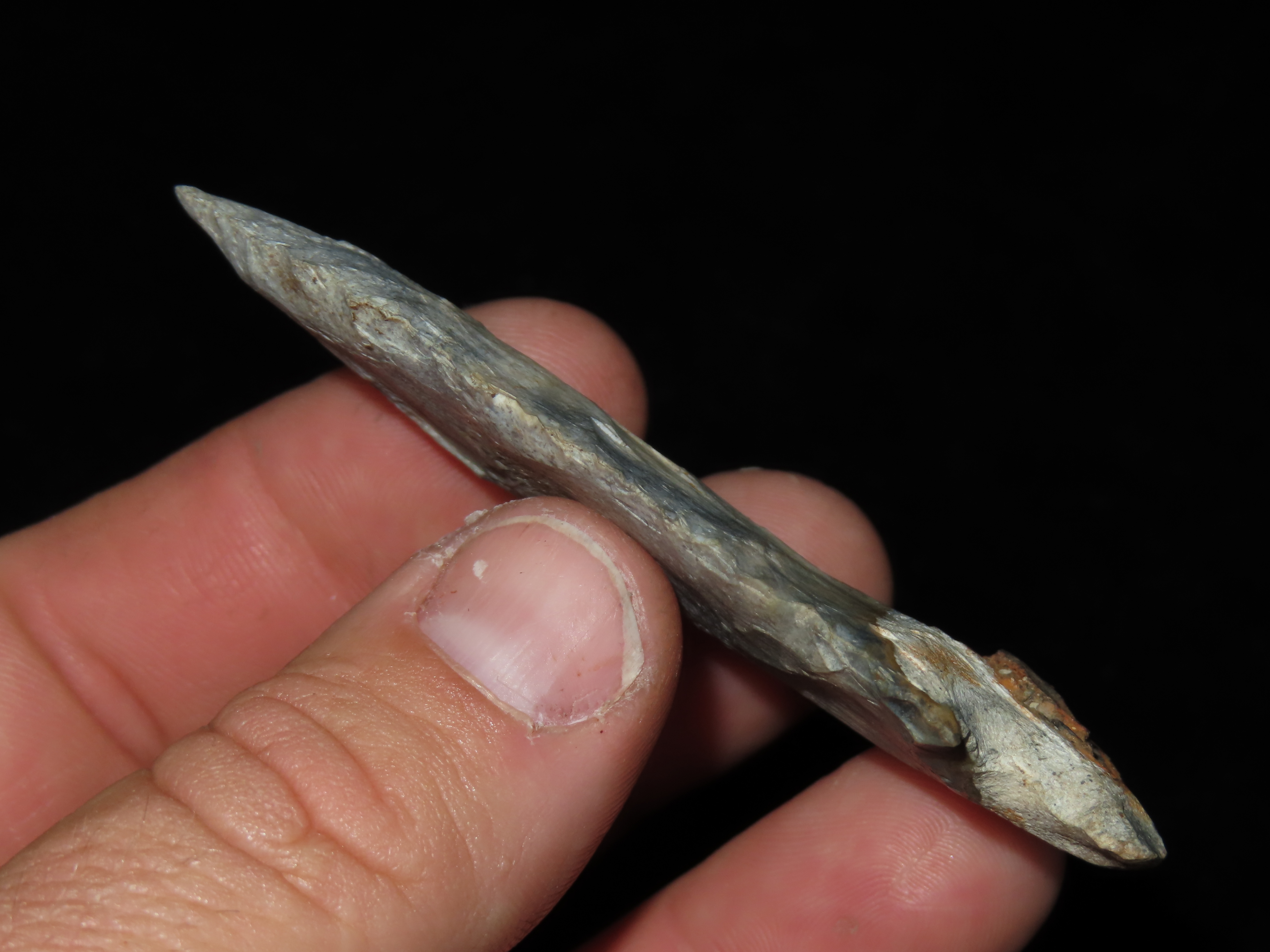 Lot 114 3 1/8" Amazing Color Etley, Motley COA, found in Boone Co