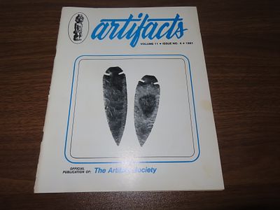 "Artifacts" Official Publication of: The Artifact Society Volume 11 Issue No.4, 1981
