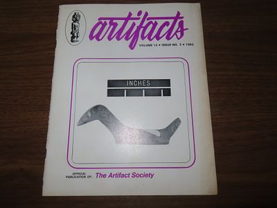 "Artifacts" Official Publication of: The Artifact Society Volume 12 Issue No.3, 1982
