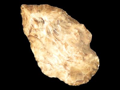 Heavily stained 2 5/16" point from Butler County, Missouri.Auctioning as Authentic & Unaltered