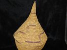 Agaske / Ibeseke Basket from the Tutsi Tribe of Rwanda Central Africa, 2 pieces, Lid and Base Image - 1