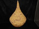 Agaske / Ibeseke Basket from the Tutsi Tribe of Rwanda Central Africa, 2 pieces, Lid and Base Image - 9