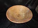 19" Dia Wooden Bowl, Hand Carved from a Single Log.Image - 1