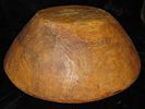 19" Dia Wooden Bowl, Hand Carved from a Single Log.Image - 4