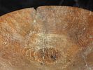 19" Dia Wooden Bowl, Hand Carved from a Single Log.Image - 5
