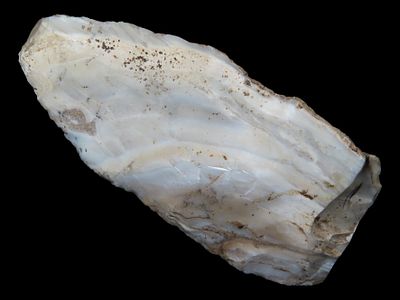 3 3/4" Paleo One-Sided Knife, Bureau Co., Illinois