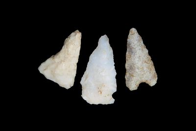 Lot of 3 Bird Pts., found by Adam Sisler & Family in Keokuk Co., Iowa