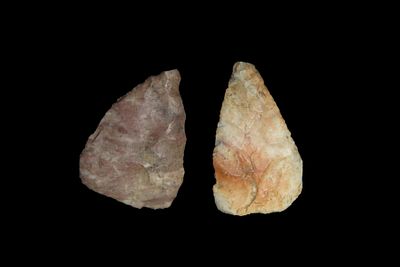 Set of 2 Colorful, well made Blades, found by Adam Sisler & Family in Keokuk Co., Iowa