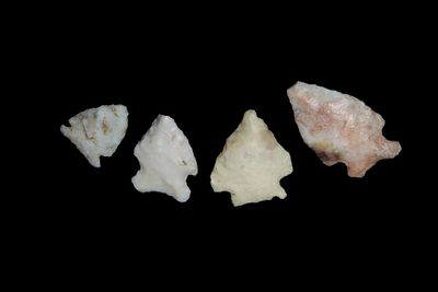 Lot of 4 Bird Pts., found by Adam Sisler & Family in Keokuk Co., Iowa