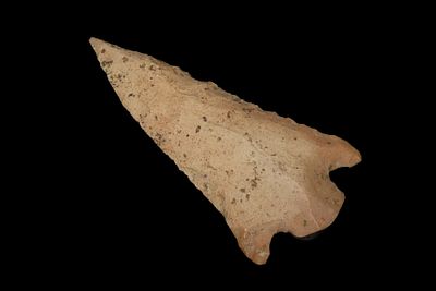 3 1/2" Kirk Snapped Base, found by Adam Sisler & Family in Keokuk Co., Iowa