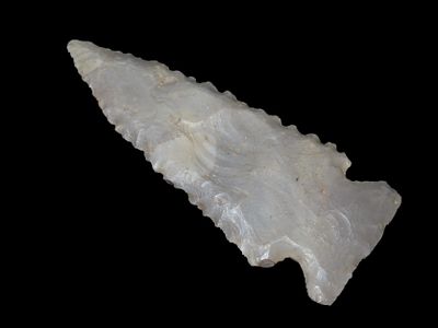 3" Serrated Stillwell, Paulding Co OH Ex Jim Lee Collection Reviewed and Approved Authentic by 