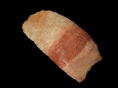 3.1/8" Paleo Square Knife Lee Co Iowa Ex Bill Pettit Collection Reviewed and Approved Authentic 