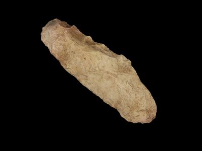 5 1/8" Archaic Blade Found by Geoff Sandt in St. Louis Co. Missouri, Known as the Rockhunter on 