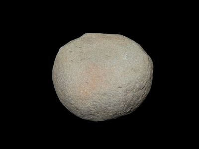 2 3/4" X 1 7/8" Discoidal Found by Geoff Sandt in St. Louis Co. Missouri, Known as the 